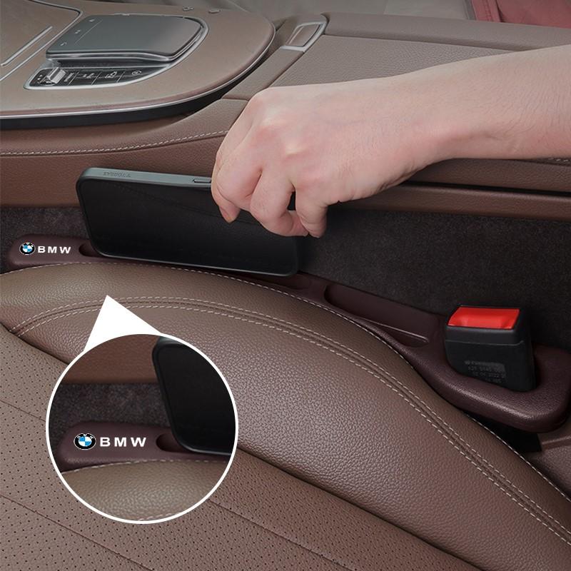 BBIX7 2PC Car Seat Gap Filler Organizer Waterproof Anti-leak Stopper Strip For BMW 1 2 3 4 5 7 Series X1 X3 X4 X5 X6 X7 F10 F20 F30