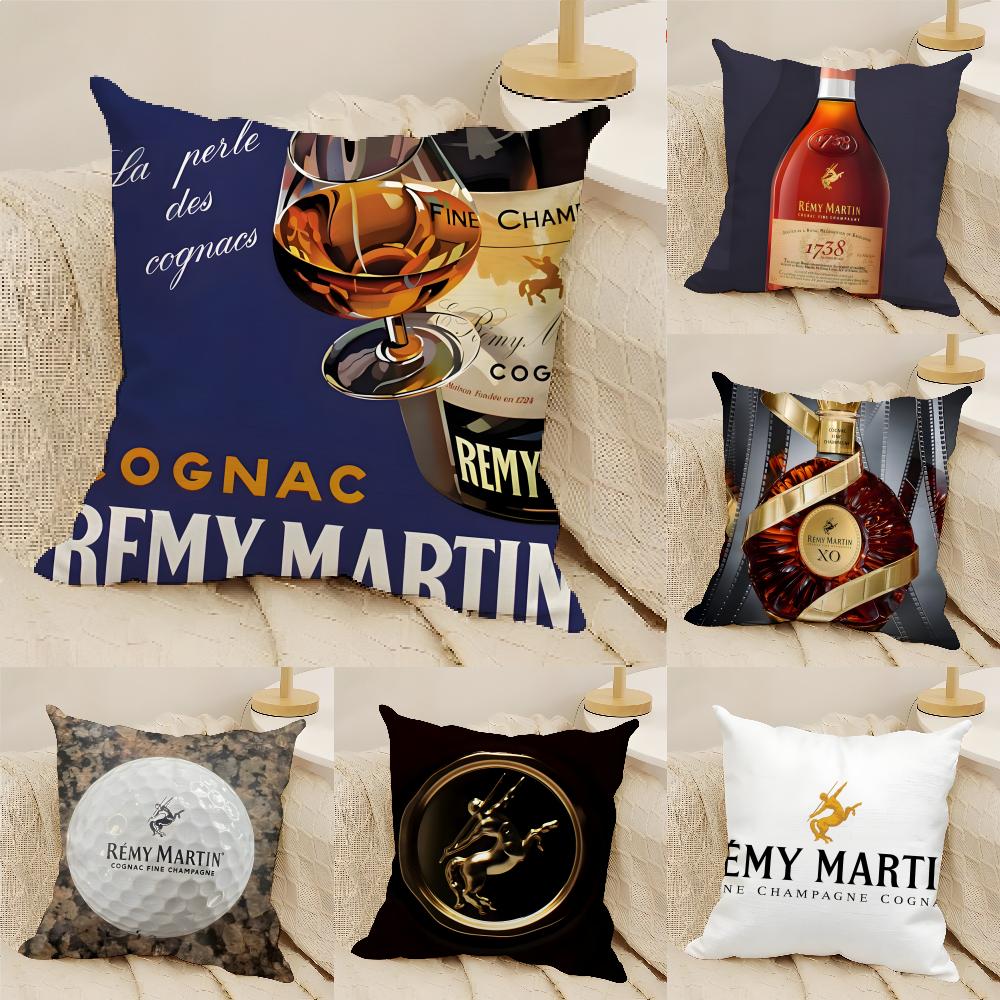Classic Brandy Brands R-Remy Martin Pillow Case Cotton Linen Fabric Square Zipper Pillowcase Home Decorative Living Room