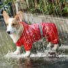 Pet Dog Waterproof Raincoat Jumpsuit Reflective Rain Coat Sunscreen Jacket for Small Supplies Outdoor Clothes
