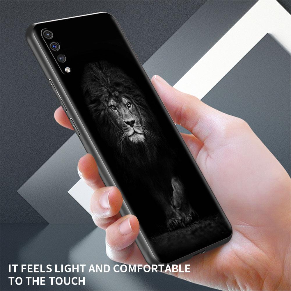 Чехол с изображением волка, собаки, кошки, птицы, льва, тигра, животного для Samsung Galaxy A50 A02s M31 A70 A30 A10 A20e A40 A10s M30s M51, черный чехол для телефона