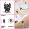 Copper Lovely Animal Cat Squirrel Penguin Heart Zircon Charms Beads Fit Qikaola Original Bracelets Fine Diy Jewelry