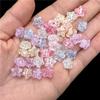 DIY Imitation Glass Burst Flat Bottom Loose Beads Fashion Bracelet Necklace Accessories 10mm Five-pointed Star Handmade Materials 50pcs Beads