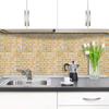 1pcs Self-adhesive Mosaic Tile Sticker 3D Design Peel and Stick Backsplash  Wall Decoration