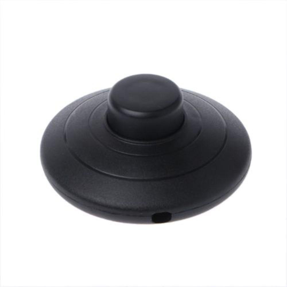 Plastic In-line Lamp Black Lighting Switch Pedal Light Switch Foot Pedal Push Switch Foot Switch