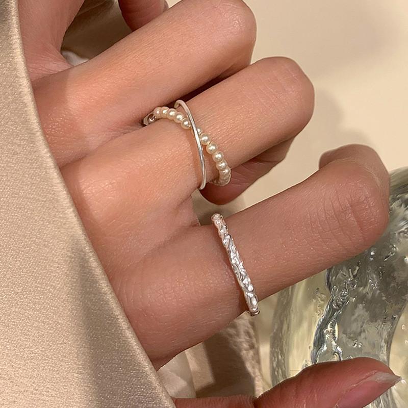 Stylish Minimalist Geometric Copper Ring For Women Ins Luxury Design 2023 Spring