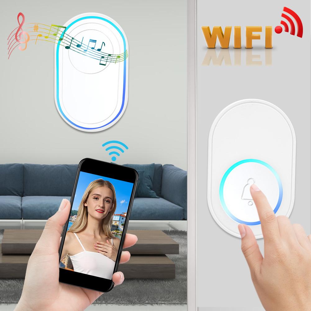 Smart WiFi Doorbell Indoor Ding Dong Ring Ringtone Alarm for Home Entry Work with Tuya