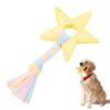 Собачья игрушка-грызунок в форме звезды, игрушка для щенков при прорезывании зубов с плетеными полосками ткани, интерактивная игрушка для чистки зубов собак для мелких и средних собак, перетягивание каната, аппортировка