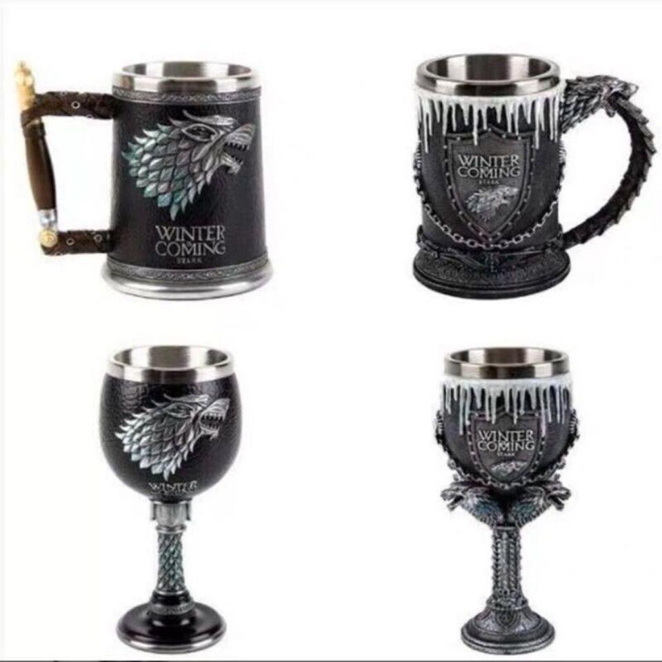 Кружка для пива из нержавеющей стали в винтажном стиле – Большая чашка для кофе и чая для дома, паба или вечеринки