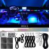 10/14/18 in 1 Led Car Ambient Lights 213 64 Color RGB Symphony Streamer Bluetooth Rainbow Acrylic Strips Atmosphere Lamp Kit 12V