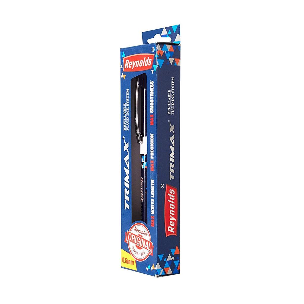Ручка Reynolds Trimax (синий) Гелевая шариковая ручка с колпачком-щелчком | V JL156581121570
