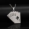 2026 Spring New Hip Hop Trendy Poker Cards Lesbian Flush Ace of Spades Jewelry Pendant Necklace