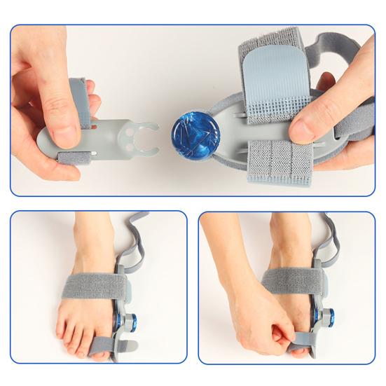 Корректор косточки большого пальца стопы для мужчин и женщин, корректирующее устройство для косточки большого пальца стопы, регулируемый выпрямитель для пальцев ног с силиконовой подушечкой, устройство для облегчения боли в ногах