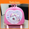 Cartoon Kids Backpack With 3d Egg Shell Unicorn Pattern For School And Kindergarten