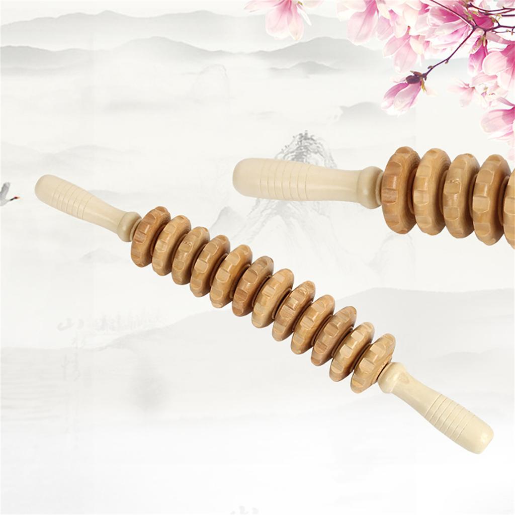 12 Roller Massage Tools Wood Therapy Anti Cellulite Roller - Wood Therapy Massage Tools