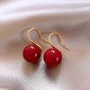Korean Fashion Cute Pearl Earrings: Sweet, Simple, Ins Style Bread Bead Ear Cuffs for Women