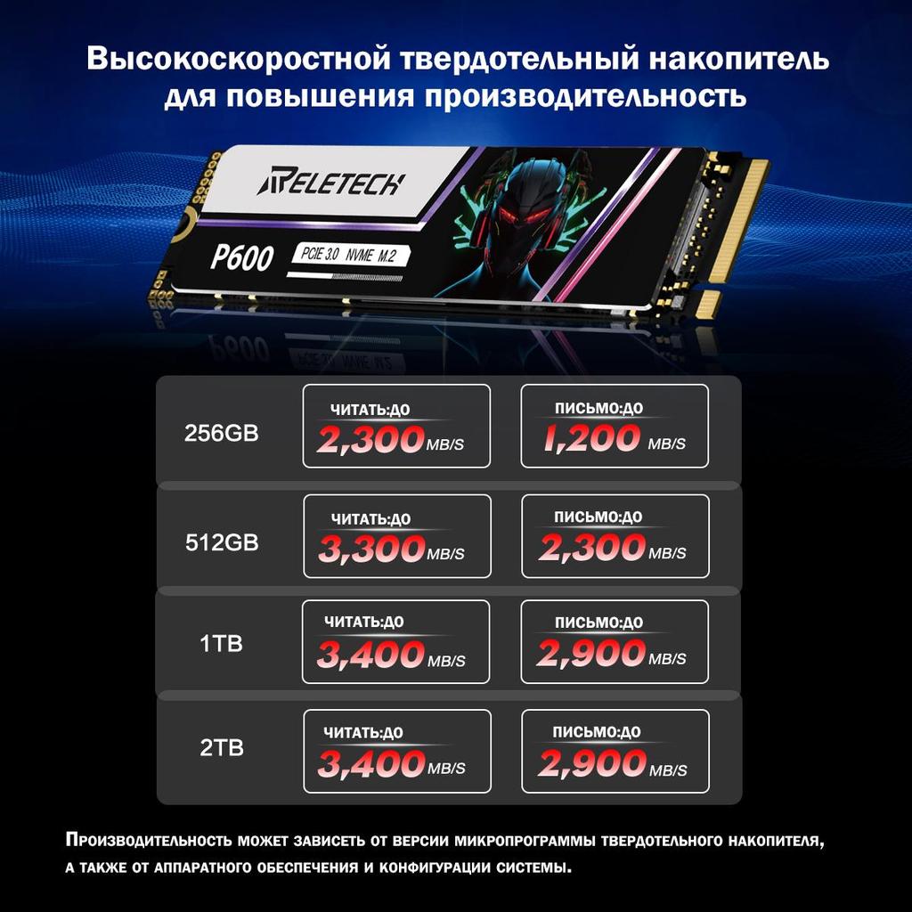 Reletech P600 1 ТБ 2 ТБ 512 ГБ 256 ГБ M2 SSD NVMe SSD M.2 2280