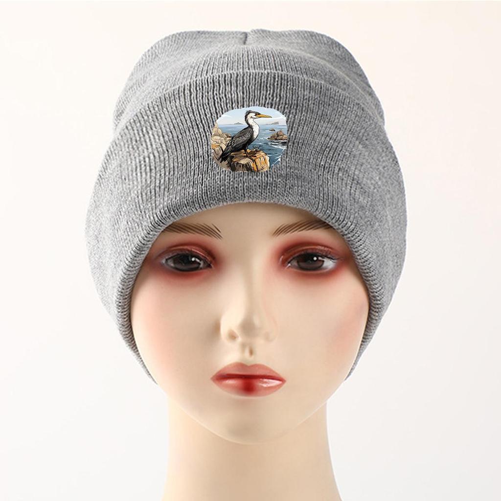 Шапка-бини Rock Bird теплая вязаная, шапка-череп животного, зимняя, для химиотерапии при раке, стильный головной убор, вязаная шапка-бини