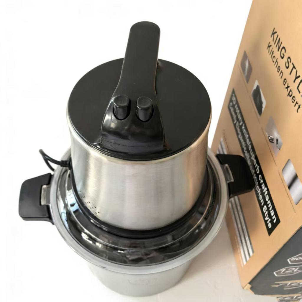 Fufumachine 12л Многофункциональная мясорубка из нержавеющей стали, наполнитель для колбас, измельчитель чеснока и прибор для приготовления детского питания.