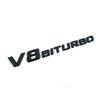 DCGO2 3D Side Fender V8 BITURBO Letters Logo Badge Sticker For Mercedes Benz AMG A C E S G M Class CLA GLA GLB GLC GLE SLS SLK SL CL