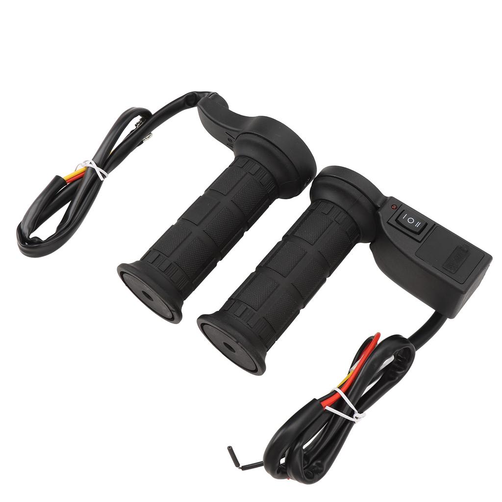 12V 22mm Motorcycle Heated Handlebar with Voltage Display USB Output Adjustable High Low Temp Electr