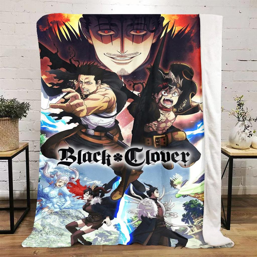 Black Clover: Magic Battle Soft Comfortable All Seasons blanket Sofa Office Naps blanket Outdoor Travel throw Perfect Gift
