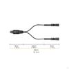 Digital Audio Splitter Power Cable Extension for Speakers Portable Stable Transmission Universal PVC