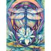 New 5D DIY Diamond Painting Dragonfly Diamond Embroidery Animal Cross Stitch Full Round Drill Home Decor Manual Art Gift