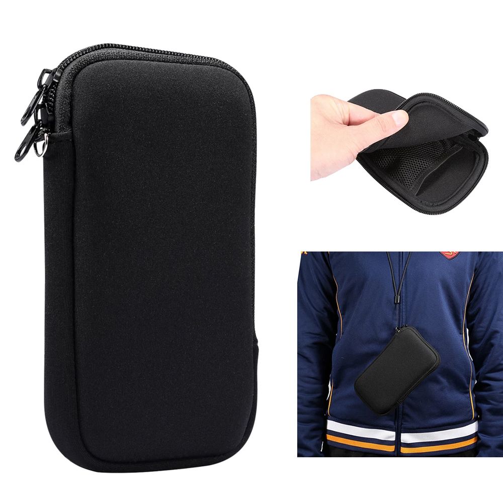 Inch Power Bank Storage Organizer With Hanging Neck Neoprene Bag Mobile Phone Bag Earphone Bag