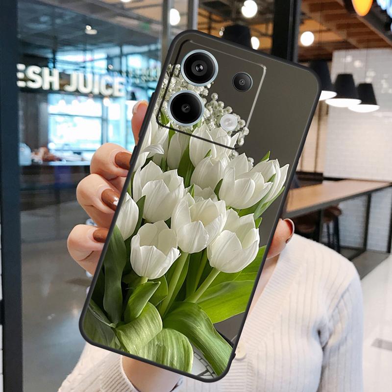 Чехол-цветок 'Весенние тюльпаны' для Xiaomi Redmi Note 15 Pro Plus 10 11 12 13 14 Pro Redmi 15 15C 10C 12C 13C 14C
