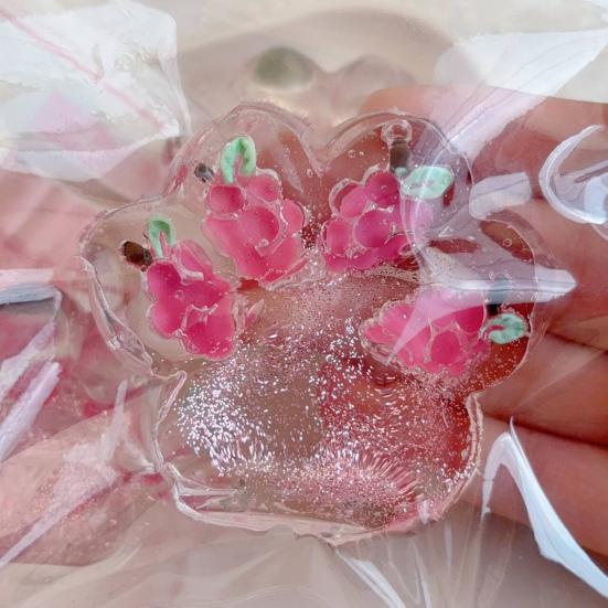 1/2 шт., розовая клубника, кошачья лапка, игрушка для снятия стресса, виноград, кошачья лапка, сжимающая щипок, сенсорная игрушка для детей и взрослых, мягкий мячик TPR, игрушка-коготь для снятия стресса