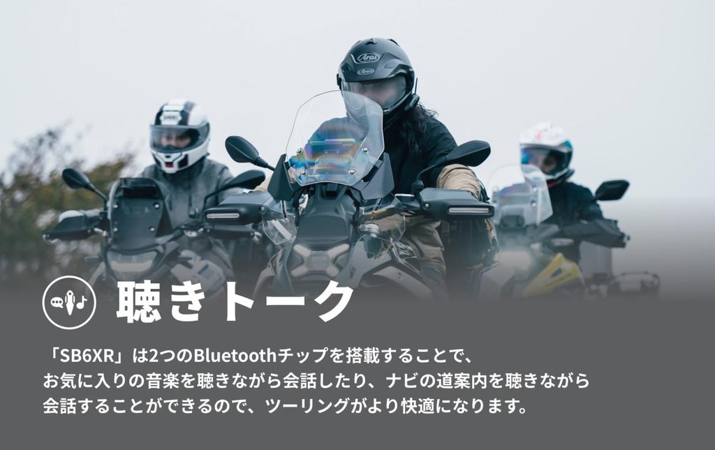 SYGN HOUSE Мотоциклетная Bluetooth Беспроводная Система Связи B+COM SB6XR (B Com SB6XR) Черный Одиночный Блок 00082396