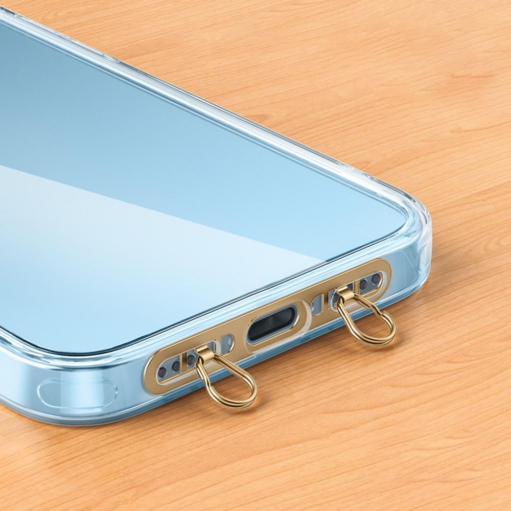 Double Buckle Gasket Phone Lanyard Clip Patch Ultra-thin Phone Case Hanging Rope for Mobile Phone