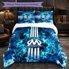 Olympique Lyonnais FC Themed Bedding 3Pcs Duvet Cover Set Decorative Bed Linen For Teen Room Home Decoration