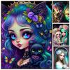 Diamond Cross Stitch Cartoon Cute Girl 5D DIY Diamond Embroidery Rhinestone Painting Diamond Painting Diamond Painting