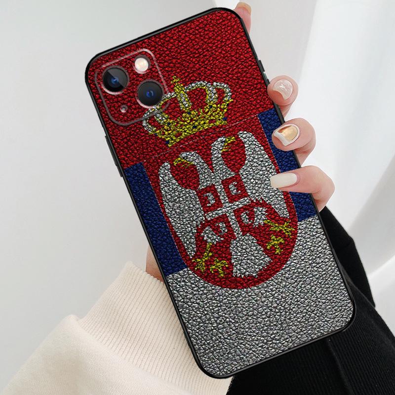 Флаг Сербии Сербский Чехол для Телефона Для iPhone 11 12 13 14 15 16 Pro XS Max Mini Чехол Для iPhone X XR Plus Задний Чехол