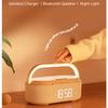 Многофункциональная Bluetooth-колонка и беспроводное зарядное устройство с будильником, радио и светодиодной лампой