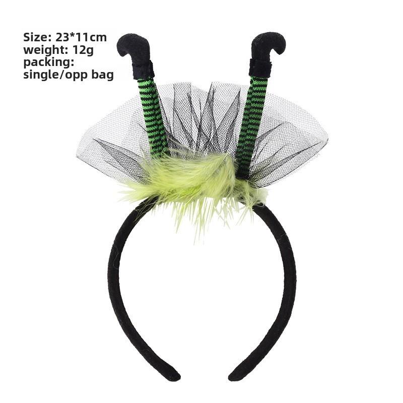Kid And Adult Halloween Headband With Witch Legs Fabric Construction Suitable For Parties And Gifting