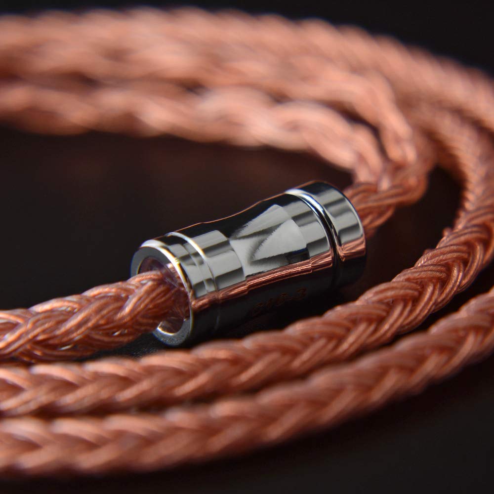 NICEHCK Наушник OFC QDC 2Pin на штекере из углеволокна с металлическим апгрейдом DIY наушник Улучшенный звук Премиальный сменный кабель для наушников QDC QDC