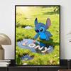 Disney Diamond Painting Kit DIY Round Home Wall Decor Adult Handmade Gift Stitch Love Flower 129 Chars