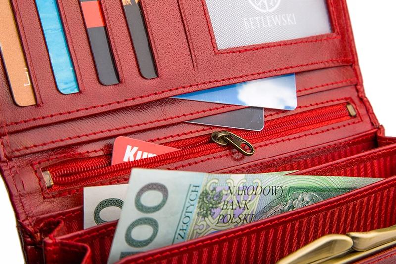 BPD-BF-13 RED Women' wallet CLASSIC + CERTIFICATE