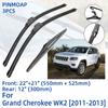 3 шт. для Jeep Grand Cherokee WK2 2011-2013 22 "21" 12 "передние и задние щетки стеклоочистителя лобовое стекло резак для окон аксессуары 2011 2012 2013