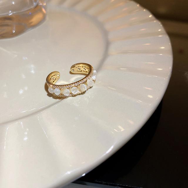 Кольцо Love Inkstone Rhinestone Ring Set Женский уникальный дизайн Модное индивидуальное кольцо Свадебные украшения Подарок на день рождения