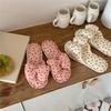 Fashionable Linen Fabric Shoes, Cute Indoor Women's Slippers