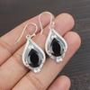 Серьги из граненого черного оникса, Ювелирные изделия из драгоценных камней из стерлингового серебра 925 пробы, Серьги ручной работы, На День благодарения