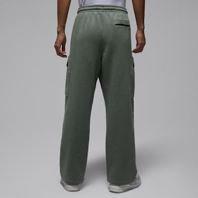 Men's Pants Jordan Flight Fleece CHICAGO Fleece Lined Lace Up Knitted Fabric Casual Cargo Pants Men's