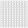 120 шт. D-образных колец, многоцелевых, из цинкового сплава, металла, самодельных, полукруглых, D-образных колец, пряжки для сумочки-брелка