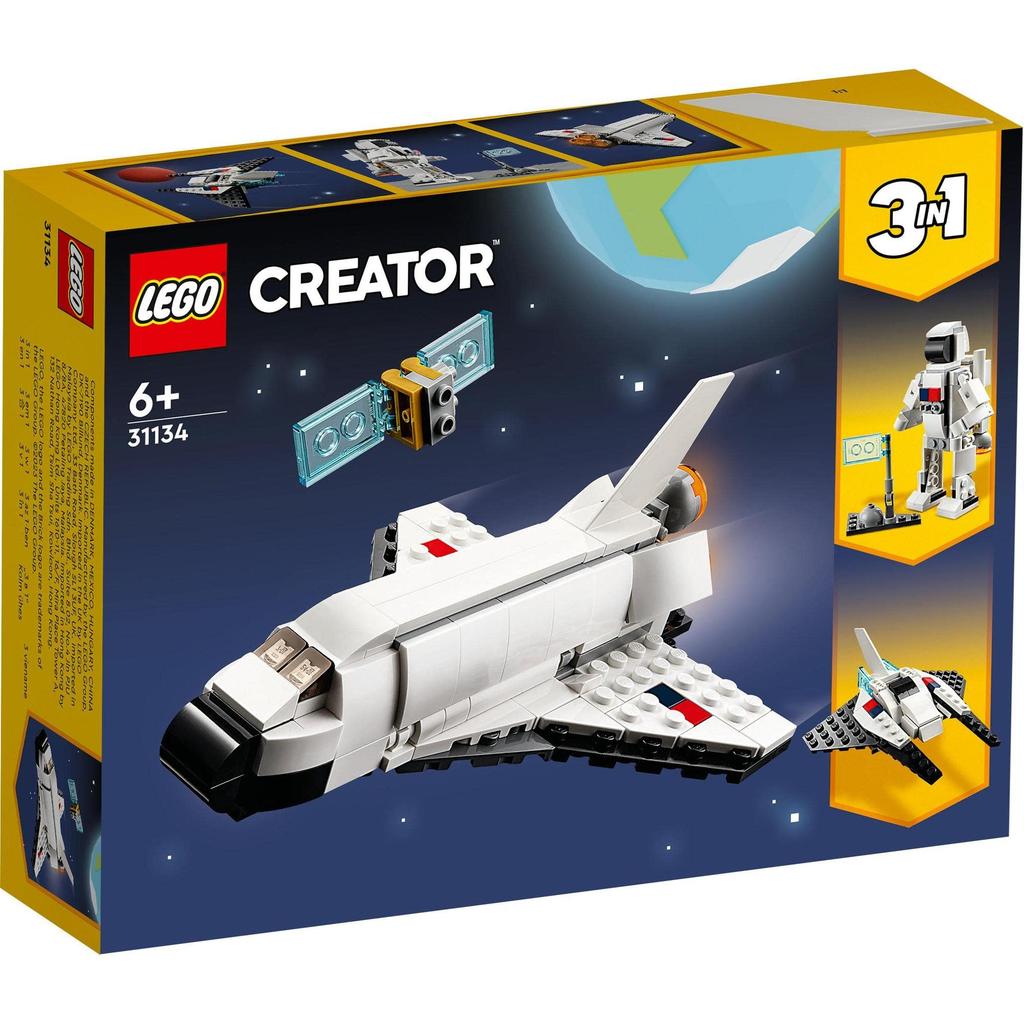 LEGO Creator Space Shuttle Toy Подарок на день рождения Блок Образовательный 6-летний космический корабль Автомобиль Мини-машина 31134