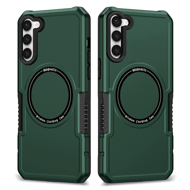 Магнитный чехол для беспроводной зарядки Magsafe для Galaxy S21 S22 S23 Ultra Plus S20 S21 Fe 5g, чехол для телефона Samsung Note 20 Ultra