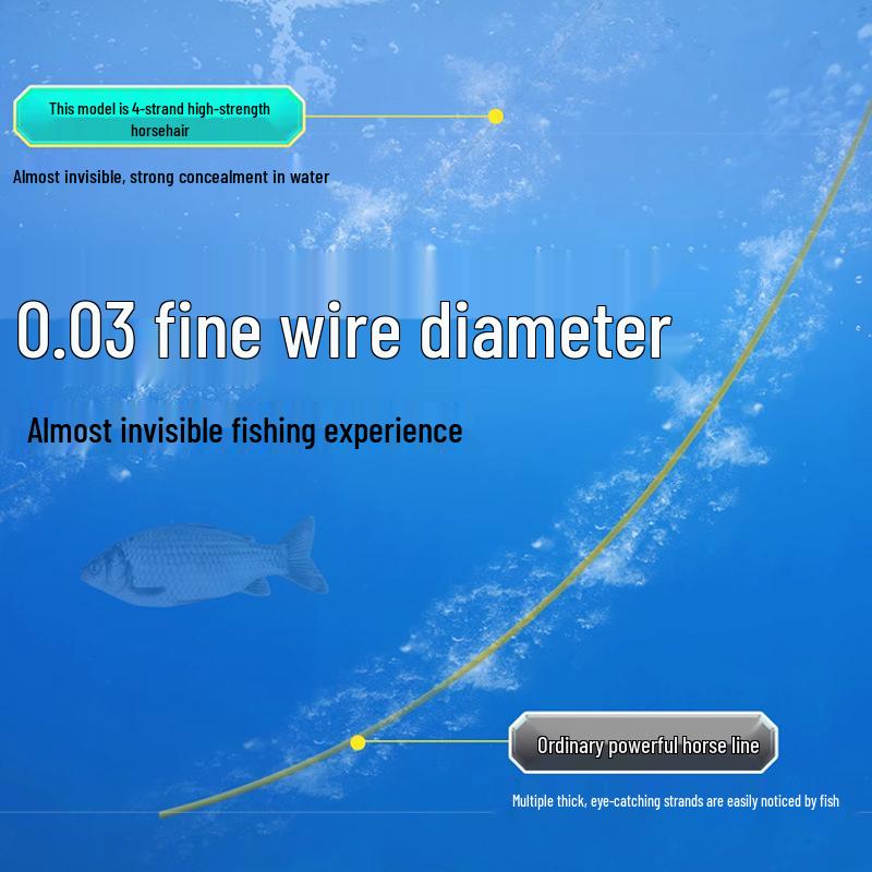 Ultra-Fine Strong Double Hook with Short Leader, Large Horsepower PE Line, Gold Sleeve, Gold Hai Xi Fishing Hook.