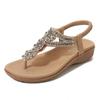 Летняя обувь 2026: женские сандалии, шлепанцы с цветочным принтом, балетки, бохо-стиль, брендовая женская обувь больших размеров (42).